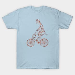 SEEMBO Giraffe Cycling Bicycle Bicycling Biking Riding Bike T-Shirt